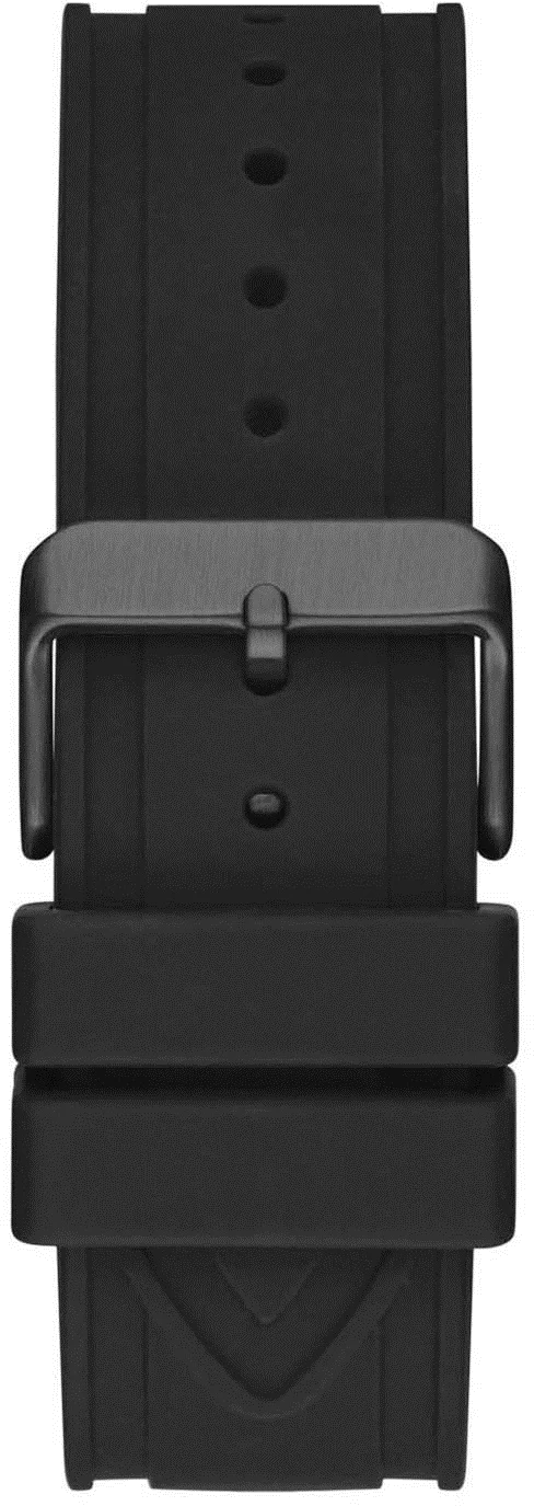 Montre Homme Guess Multifonction GW0263G4 - Boîtier Octogonal 44mm Noir, Bracelet Silicone vue 3