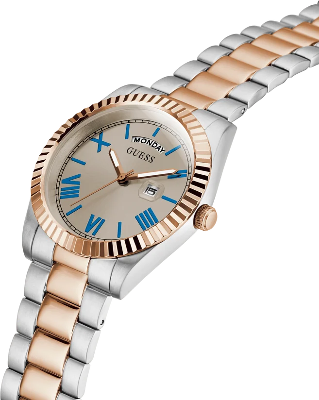 Montre Homme Guess GW0265G13 Connoisseur - Boîtier Acier Bicolore, Cadran Gris Taupe vue 2