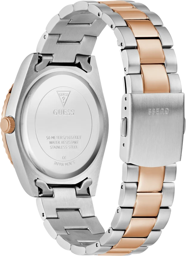 Montre Homme Guess GW0265G13 Connoisseur - Boîtier Acier Bicolore, Cadran Gris Taupe vue 3