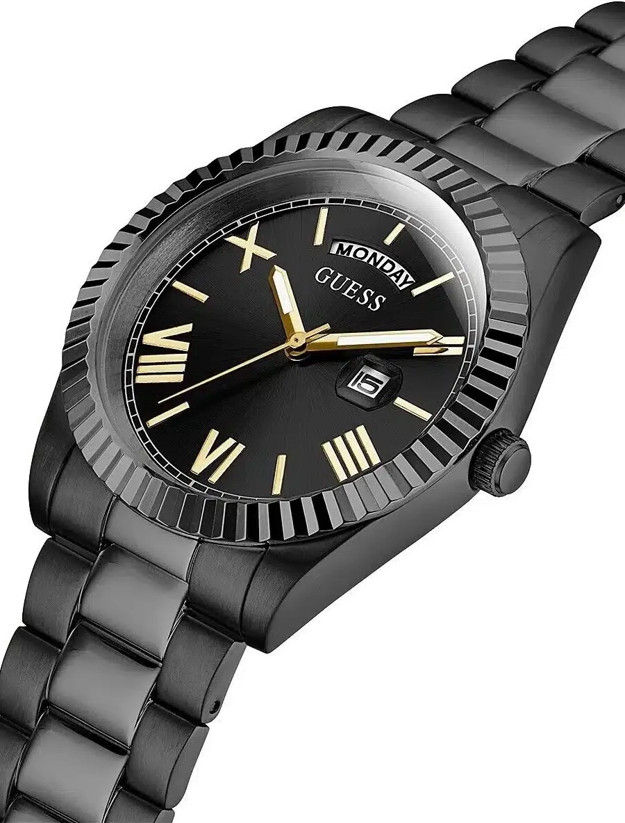 Montre Homme Guess Connoisseur GW0265G4 en Acier Inoxydable Noir vue 2