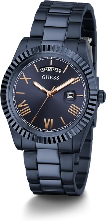 Montre Homme Guess Connoisseur GW0265G9 - Cadran et bracelet acier bleu vue 2