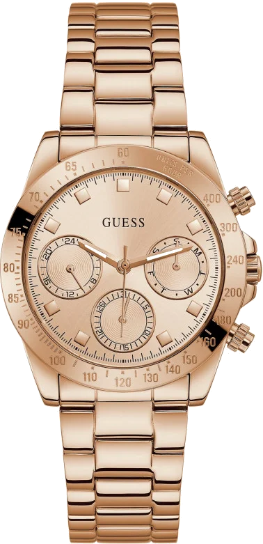 Montre Femme Guess Eclipse GW0314L3 en Acier Or Rose, Cadran Texturé