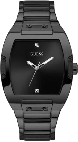 Montre Homme Guess Phoenix GW0387G3, Cadran et Bracelet Acier Noir