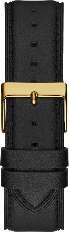 Montre Homme Guess Tailor GW0389G2 - Boîtier or, cadran doré multifonction, bracelet cuir noir vue 4