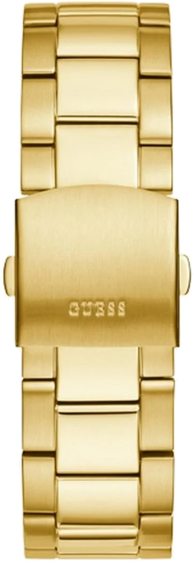 Montre Homme Guess GW0390G2 - Boîtier et Bracelet Acier Doré, Cadran Noir vue 3