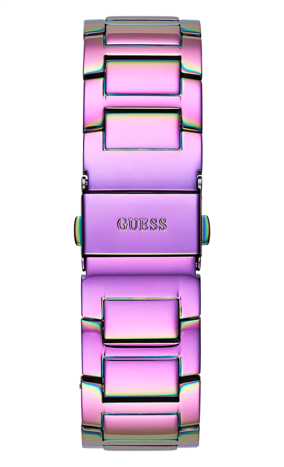 Montre Femme Guess Queen GW0464L4 en Acier Arc-en-ciel avec Cadran à Cristaux vue 4