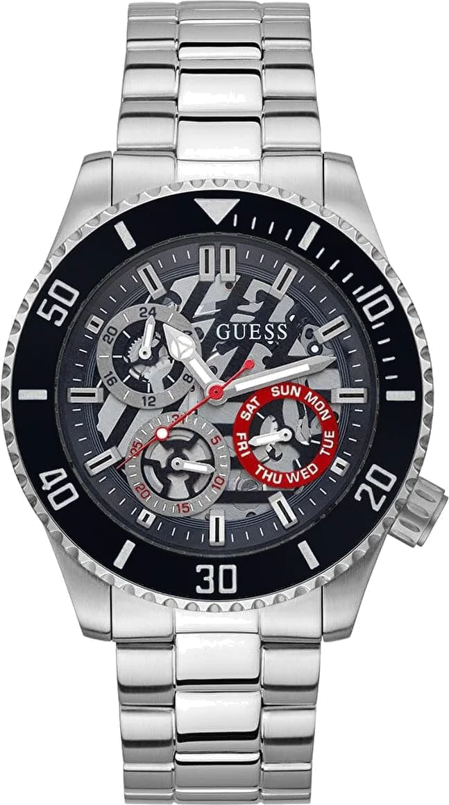 Montre Homme Guess Axle GW0488G1 Multifonction Acier Inoxydable Cadran Bleu