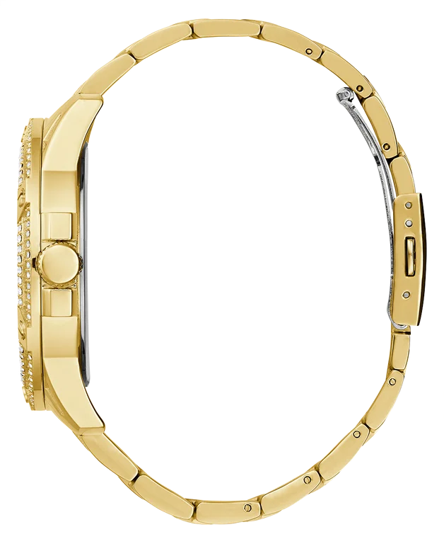 Montre Homme Guess King GW0497G2 en acier doré avec strass vue 4