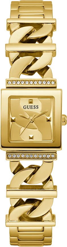 Montre Femme Guess Runaway GW0603L2 en Acier Doré à Cadran Carré