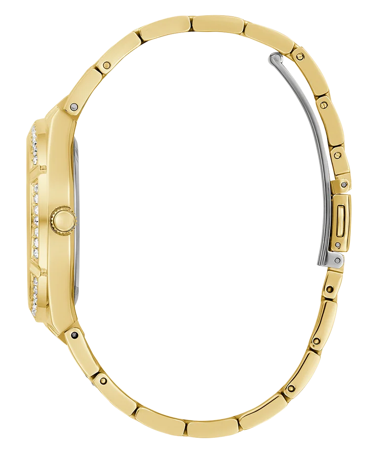 Montre Femme Guess Allara GW0604L2 - Cadran squelette doré multifonctions - Bracelet acier vue 3