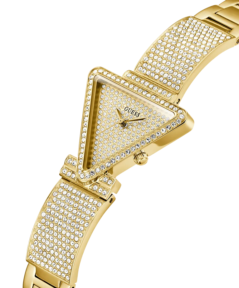 Montre Femme Guess GW0644L2 Fame Triangle Doré Acier et Cristaux vue 2
