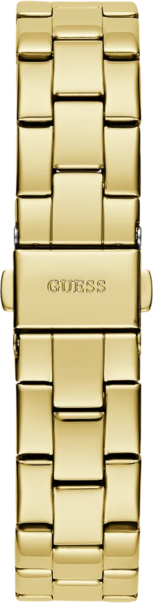 Montre Femme Guess GW0675L2 en Acier Doré PVD avec Cadran Logo Triangle Noir vue 4