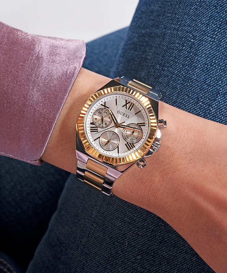 Montre Femme Guess GW0769L3 Bicolore Acier Argent/Or Cadran Multifonctions vue 5