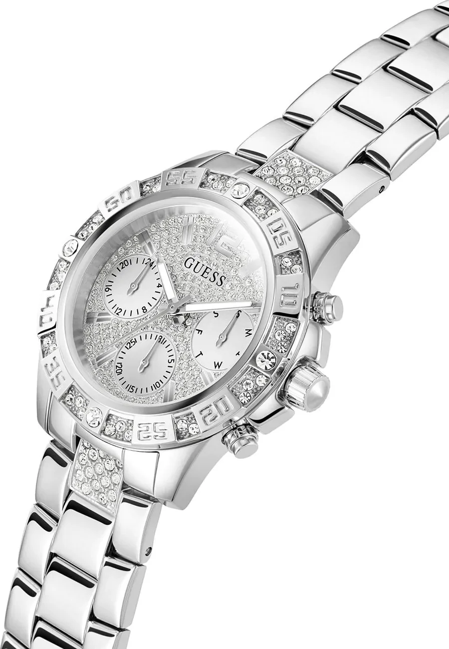 Montre Femme Guess Majesty GW0771L1 en Acier Argenté avec Cristaux vue 2