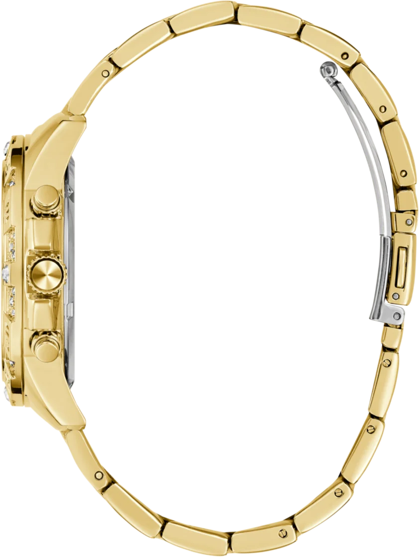Montre Femme Guess Majesty GW0771L2 en Acier Doré avec Cristaux vue 3