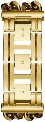 Montre Guess U1117L5 Heavy Metal - Cadran noir, bracelet chaîne or - Pour femme vue 2