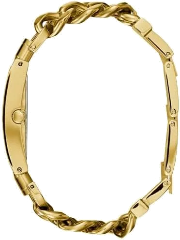 Montre Guess U1117L5 Heavy Metal - Cadran noir, bracelet chaîne or - Pour femme vue 3