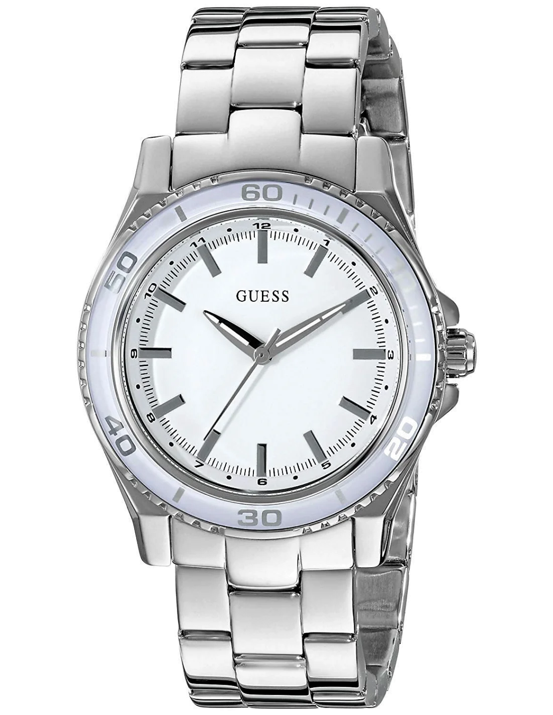 Montre Guess Femme W0557L1 en Acier Argenté à Bracelet Maillons