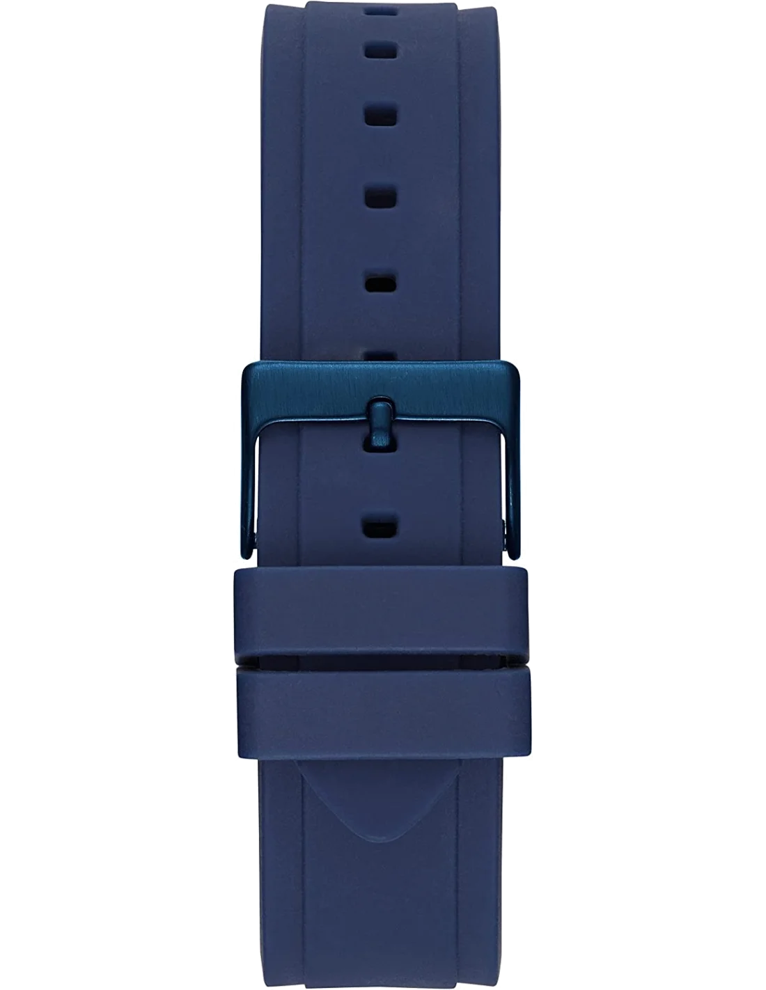 Montre Guess Femme Jet Setter W0571L1 - Cadran et Bracelet Bleu, Boîtier Silicone Or Rose vue 3