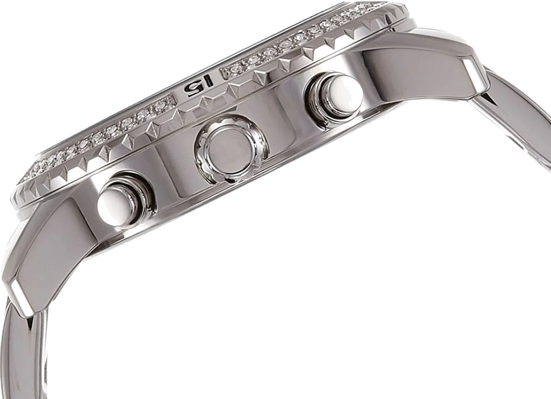 Montre Femme Guess W0774L1 en Acier Argent, Cadran Bicolore Bleu et Rose vue 2