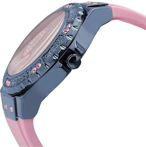 Montre Femme Guess Limelight W0775L5 - Boîtier Bleu, Cadran Violet, Bracelet Rose vue 3