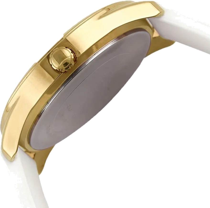 Montre Guess W0911L7 pour Femme - Cadran Doré et Bracelet Silicone Blanc vue 2