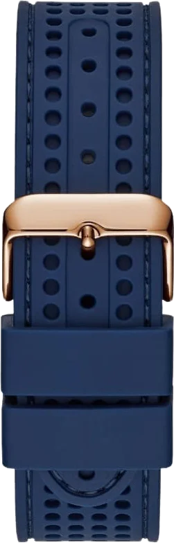 Montre Homme Guess Fleet Sport W0971G3 - Cadran bleu, boîtier or rose, bracelet silicone bleu vue 3