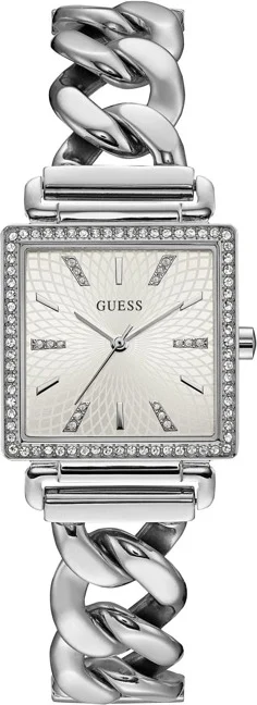Montre Femme Guess Vanity W1030L1 - Boîtier carré acier argenté avec cristaux