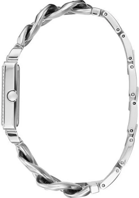 Montre Femme Guess Vanity W1030L1 - Boîtier carré acier argenté avec cristaux vue 2