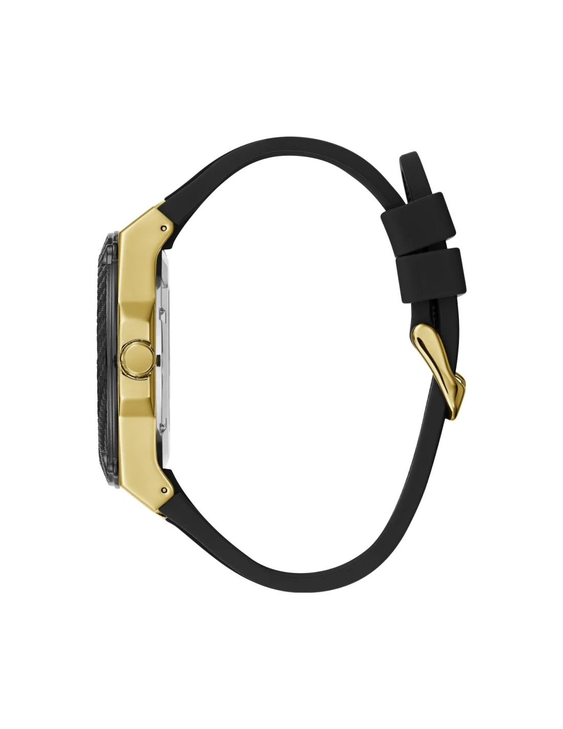 Montre Homme Guess Legacy Chronographe Silicone Noir W1049G5 vue 3