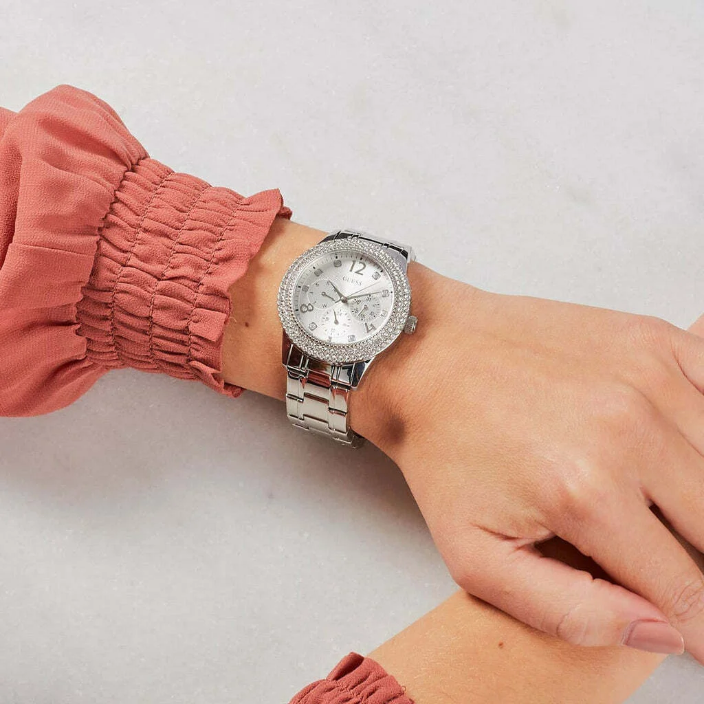 Montre Femme Guess W1097L1 Bedazzle Acier Inoxydable Argent vue 4