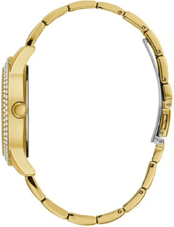 Montre Femme Guess W1097L2 Dorée à Cristaux - Bracelet Scintillant vue 3