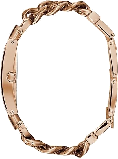 Montre Guess Heavy Metal W1117L3 pour Femme - Cadran et bracelet acier or rose vue 2