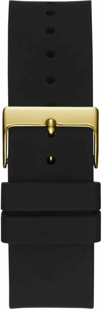 Montre Homme Guess Frontier W1132G1 - Boîtier Doré Strass, Cadran 48mm, Bracelet Silicone Noir vue 3