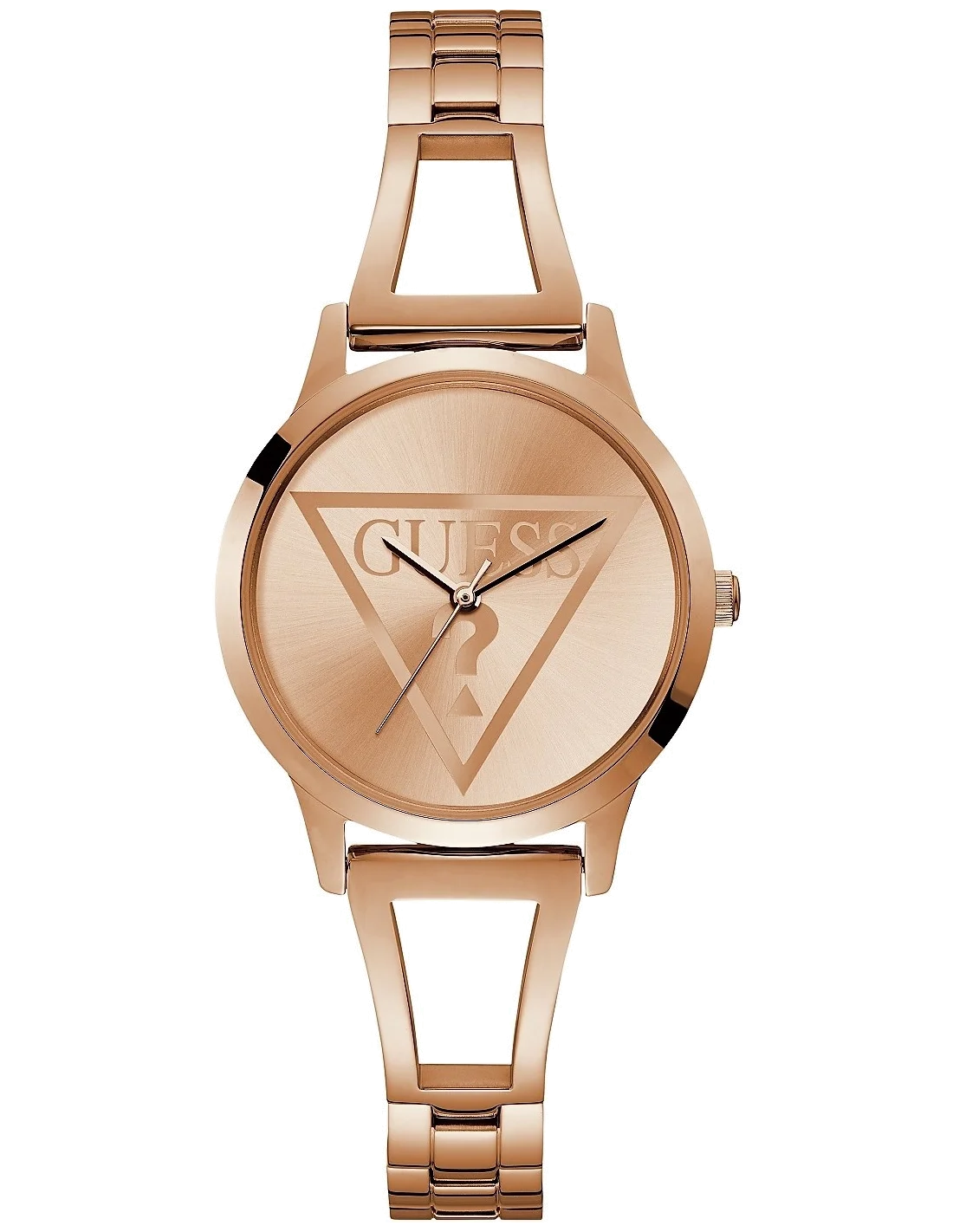 Montre Femme Guess Lola W1145L4 en acier or rose, bracelet maillons