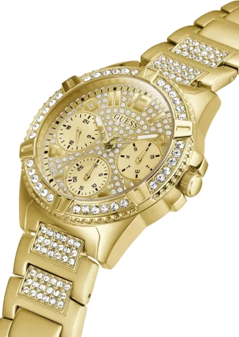 Montre Femme Guess W1156L2 en Acier Doré avec Strass vue 2