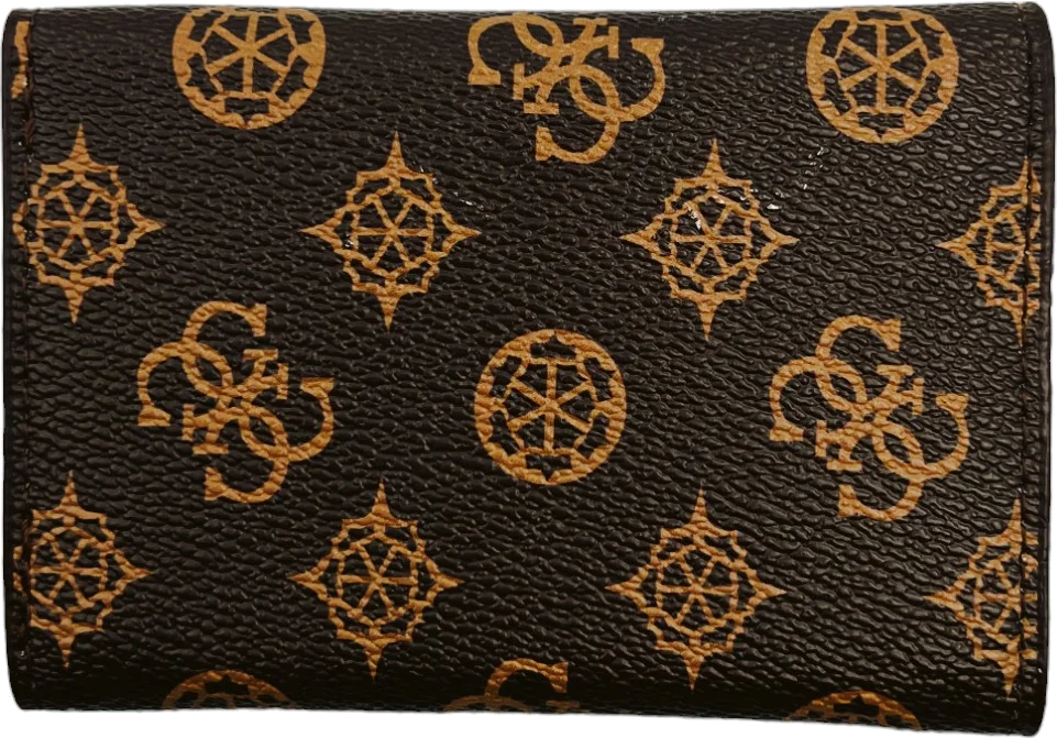 Portefeuille Guess 109835 pour femme en simili cuir marron à logo vue 2