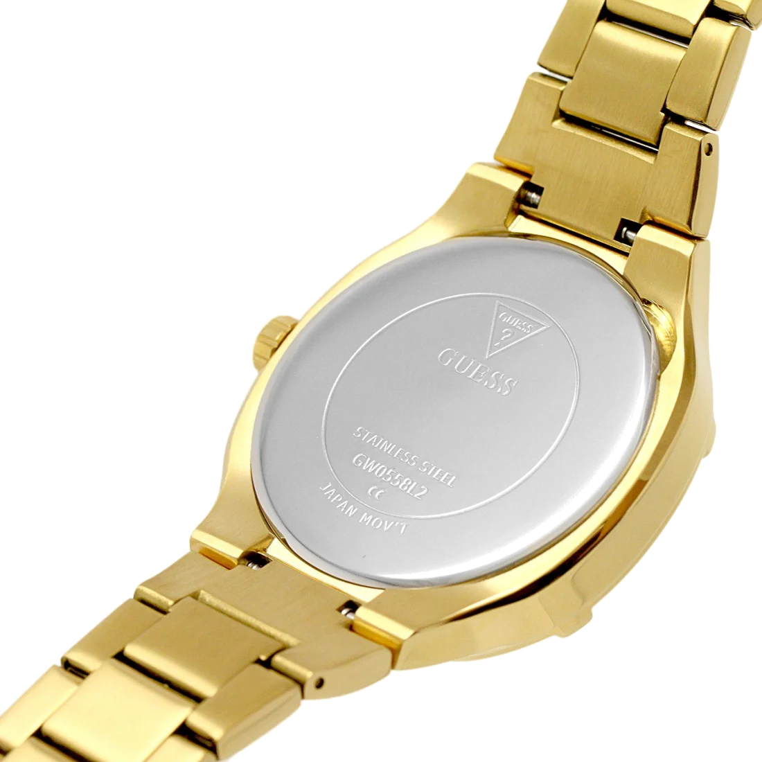 Montre Femme Guess Duchess GW0558L2 en acier doré jaune multifonction vue 4