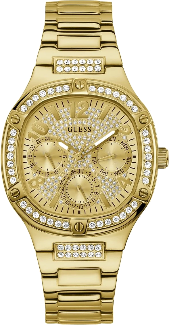 Montre Femme Guess Duchess GW0558L2 en acier doré jaune multifonction