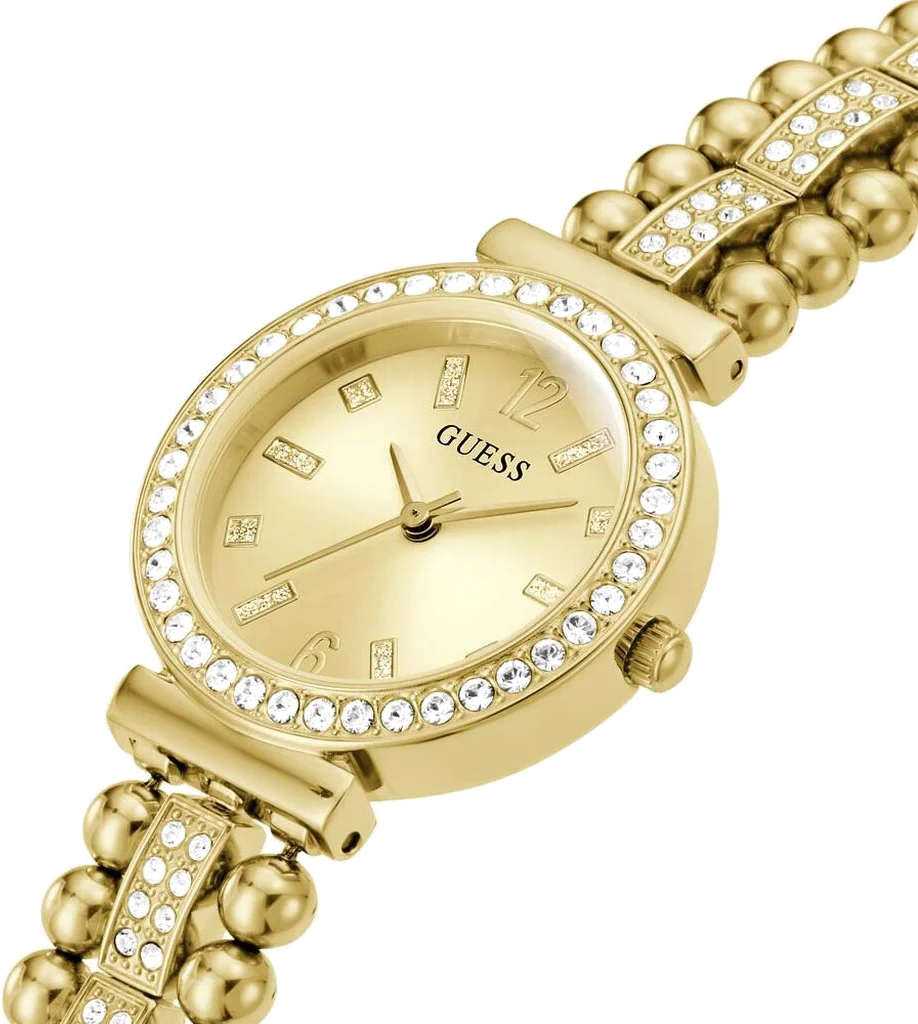 Montre Guess Gala GW0401L2 pour Femme, Cadran et Bracelet Doré Acier avec Strass vue 2