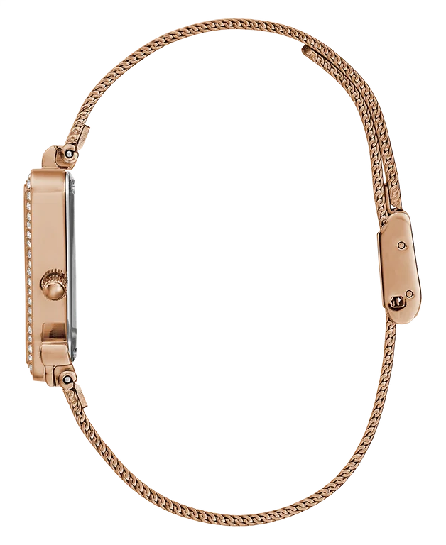 Montre Guess Femme GW0508L3 Cadran Triangle Or Rose Acier Strass vue 4