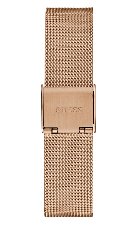 Montre Guess Femme GW0508L3 Cadran Triangle Or Rose Acier Strass vue 5