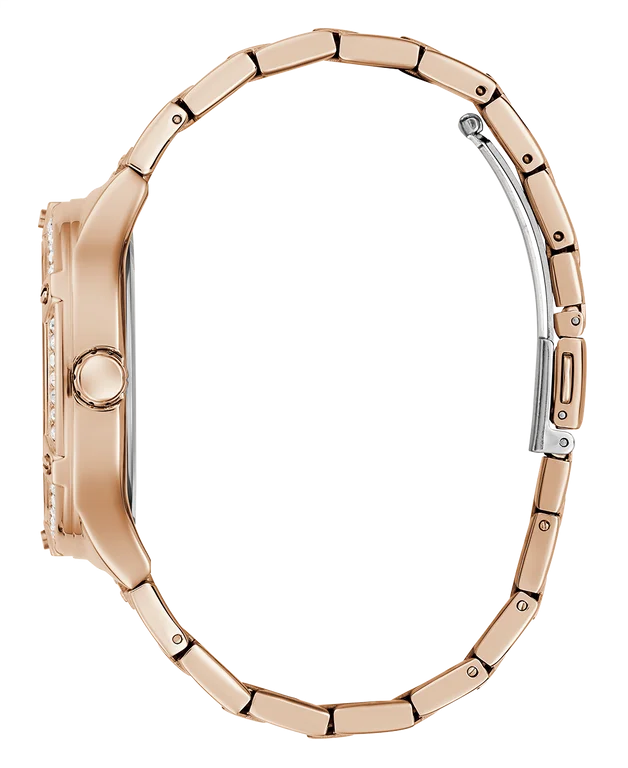 Montre Guess Duchess GW0558L3 pour Femme - Boîtier or rose strass, bracelet acier vue 4