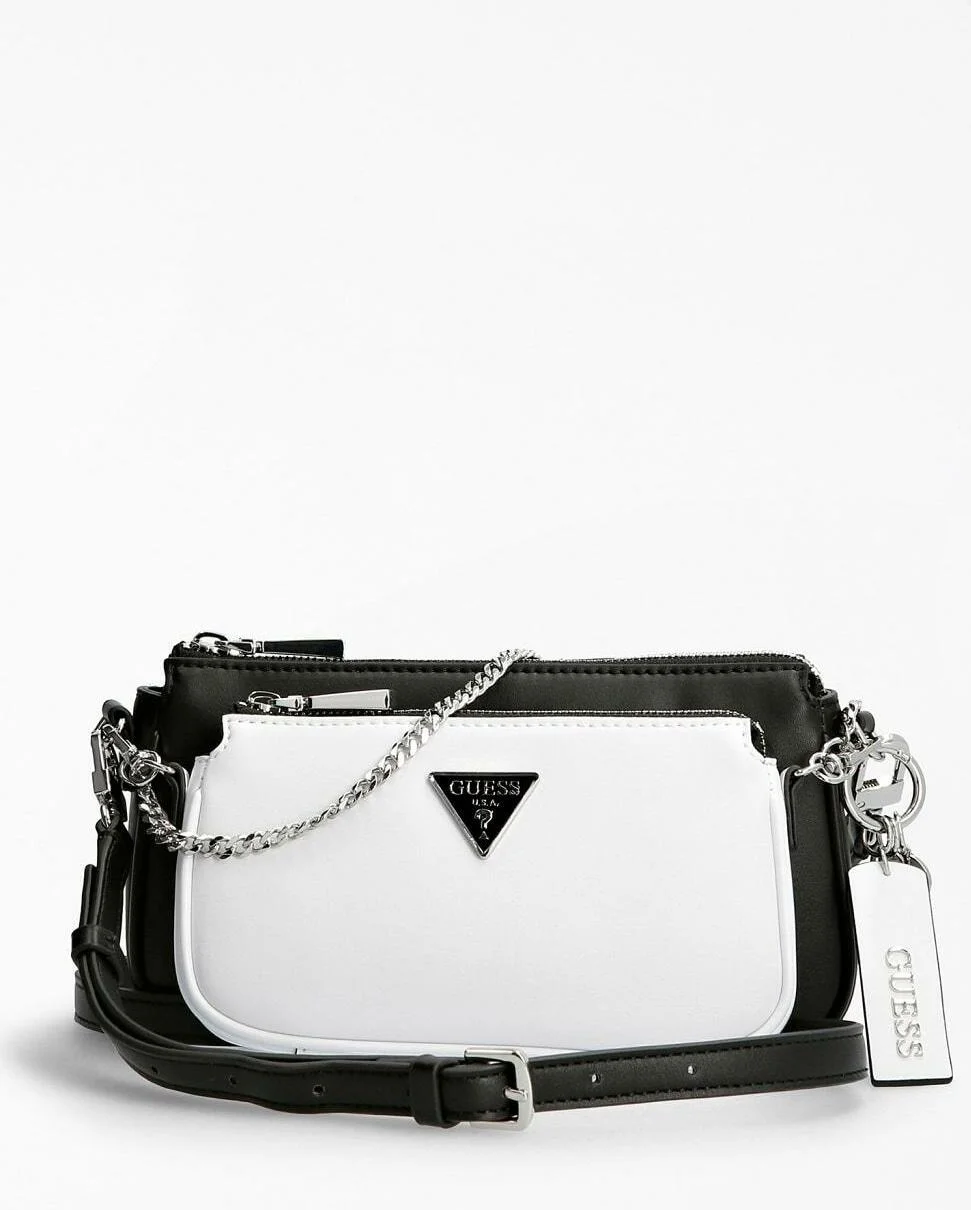 Set de deux mini-sacs à main Guess Arie noir et blanc - Réf. HWGY78 85700 vue 4