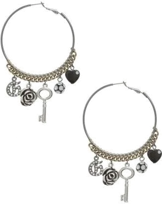 Boucles d'oreilles Guess en acier inoxydable pour femme - Réf. E139985-C1MX