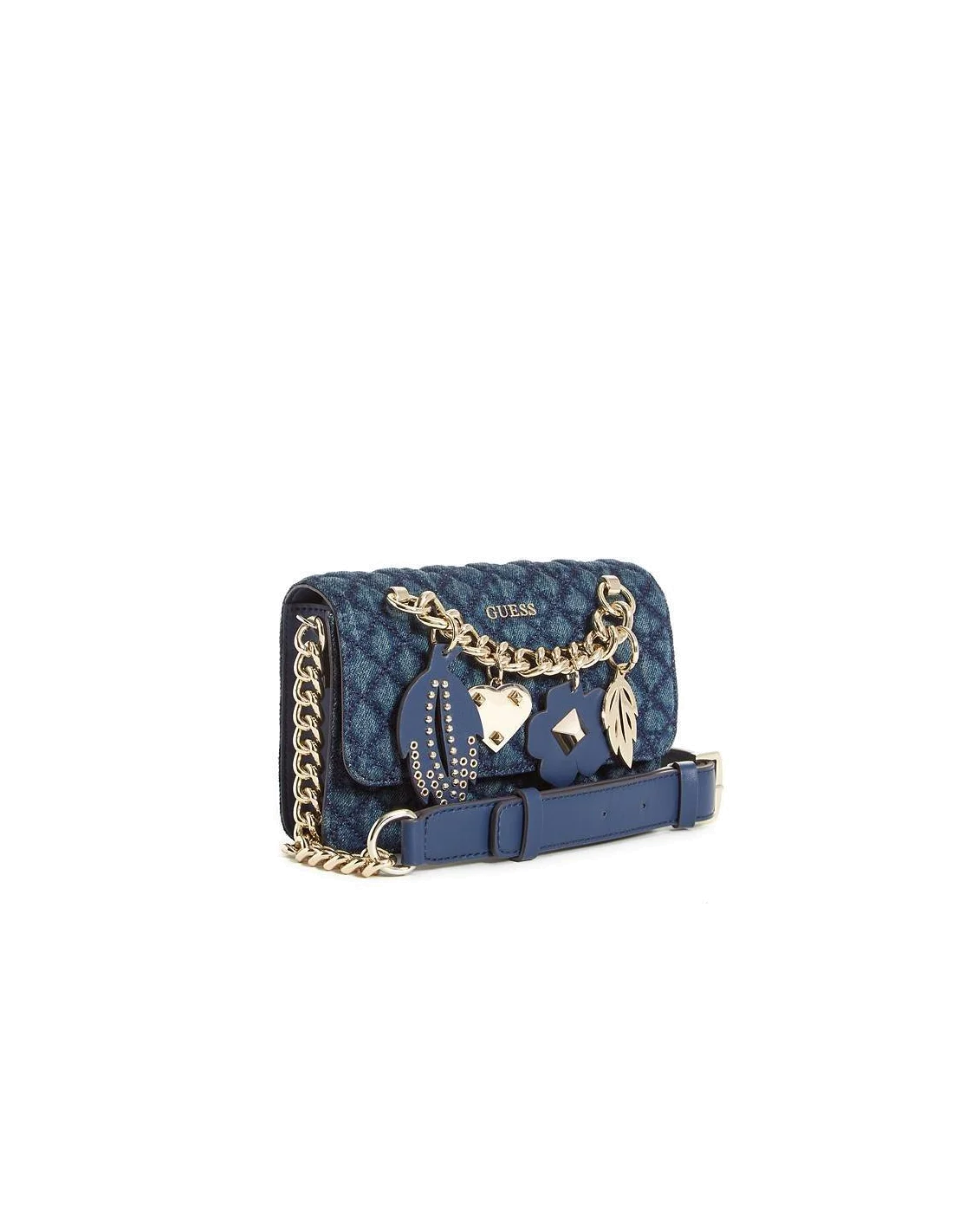 Sac bandoulière Guess Stassie Bleu vue 2