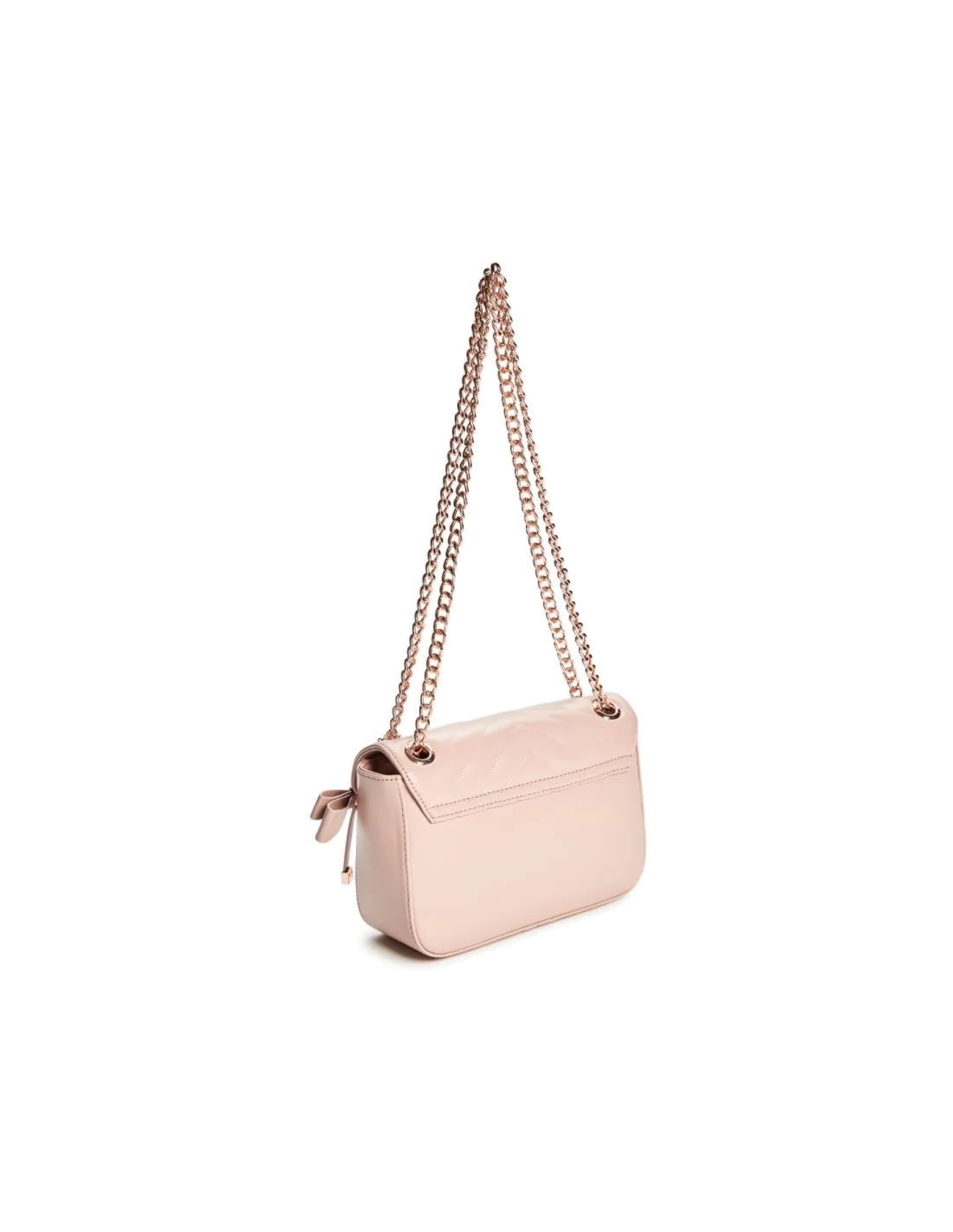 Sac à main bandouilère Guess Elane noeux rose pale vue 2