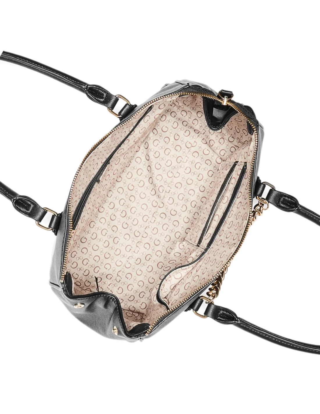 Sac à main Guess  Havenhurst Noir Breloques Dorés vue 3