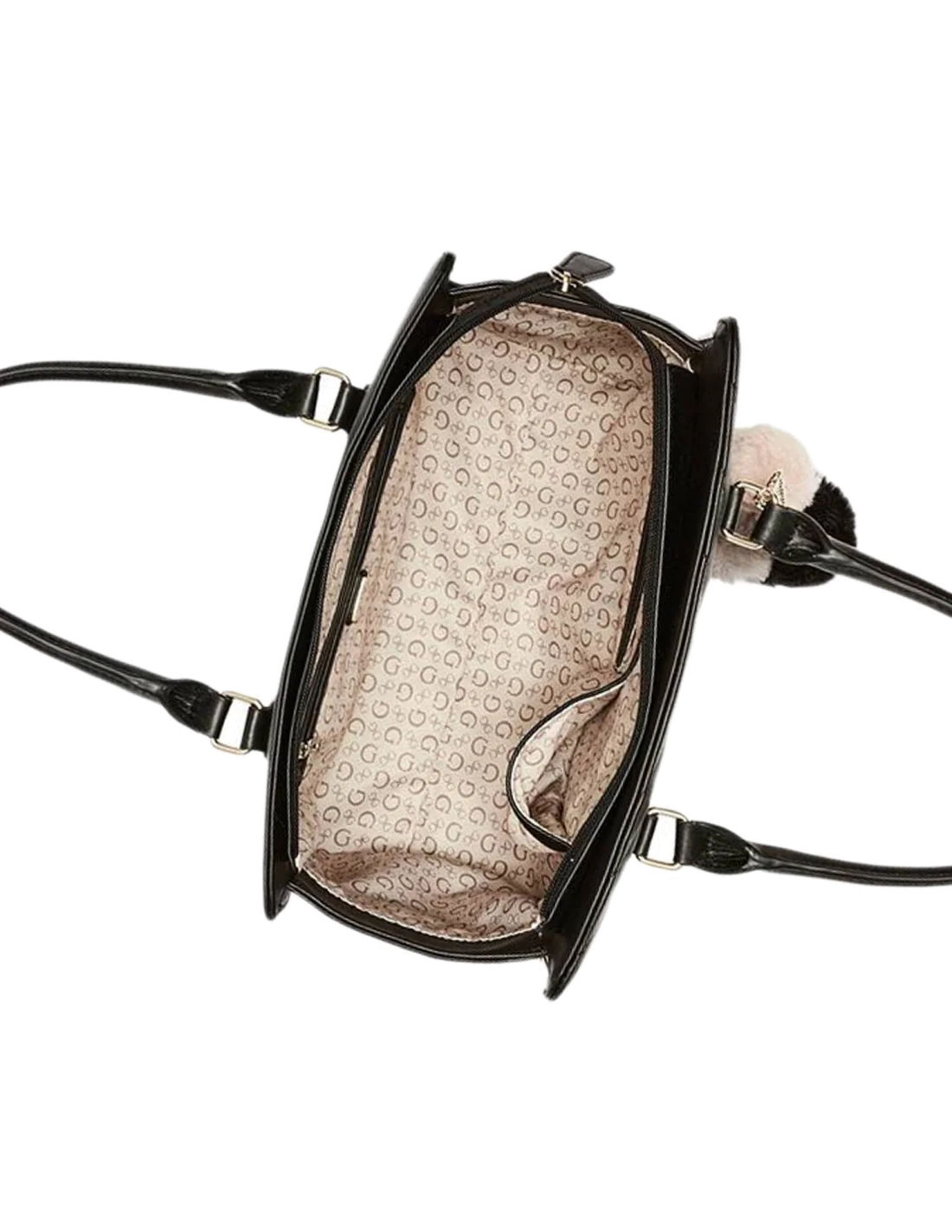 Sac à main Guess Lenora Noir Ponpons vue 2