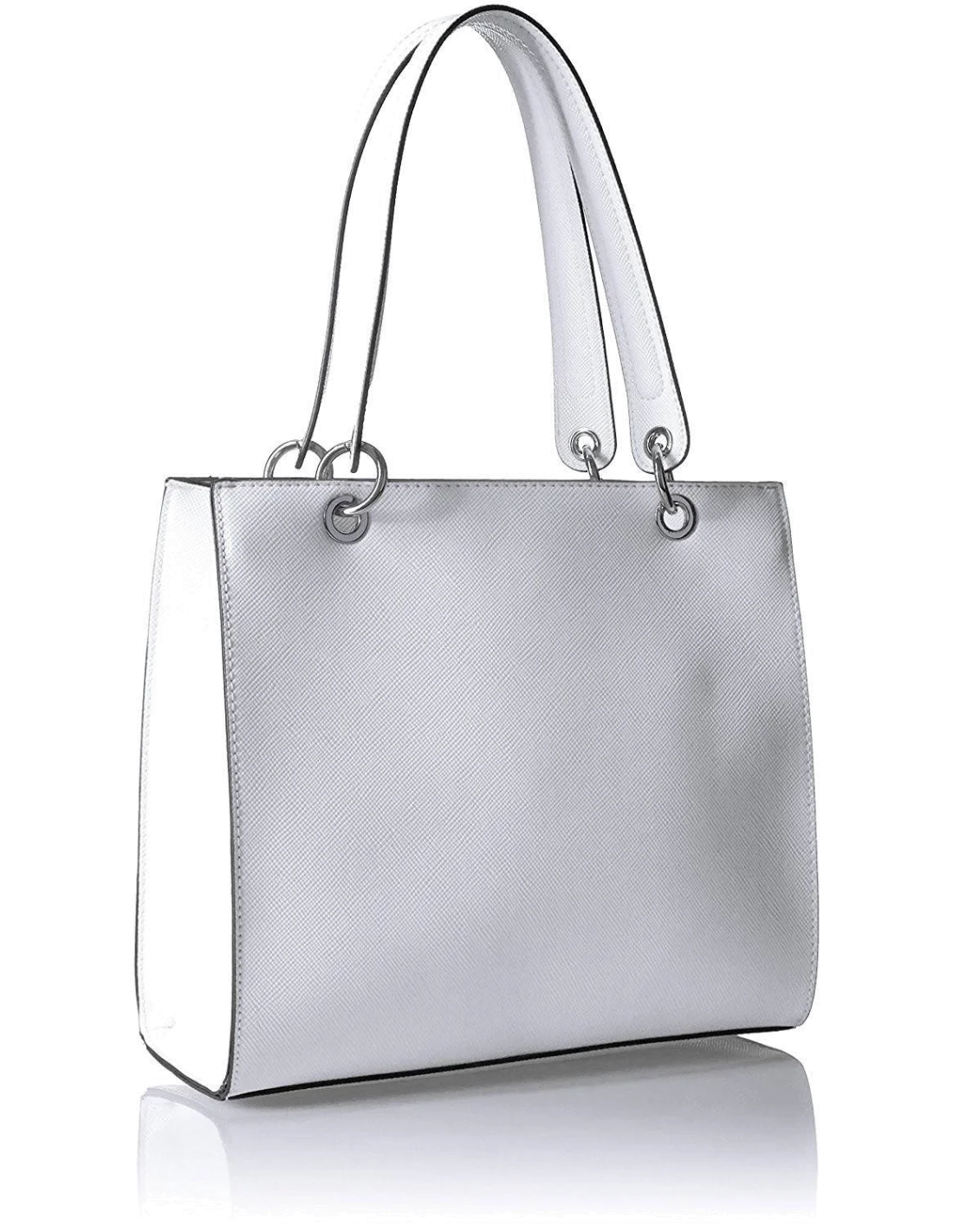 Sac à Main Guess Varsity Pop Shopper Blanc vue 2